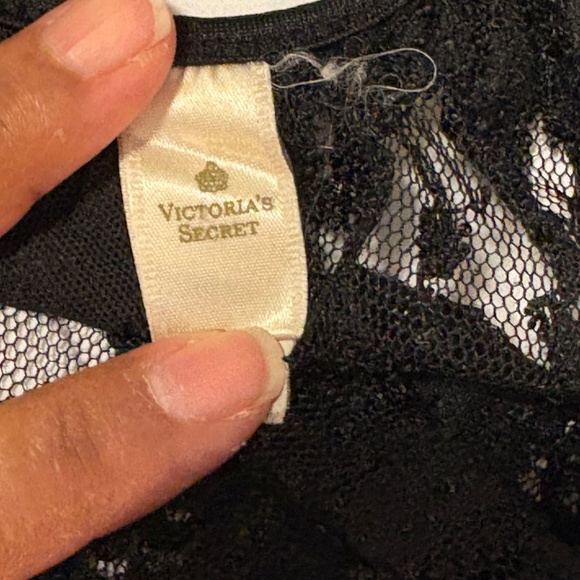 Vintage Victoria's Secret Gold Crown Label Black Lace Bodysuit - Picture 7 of 11